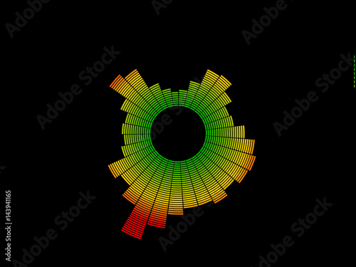 Colorful circle music equal...