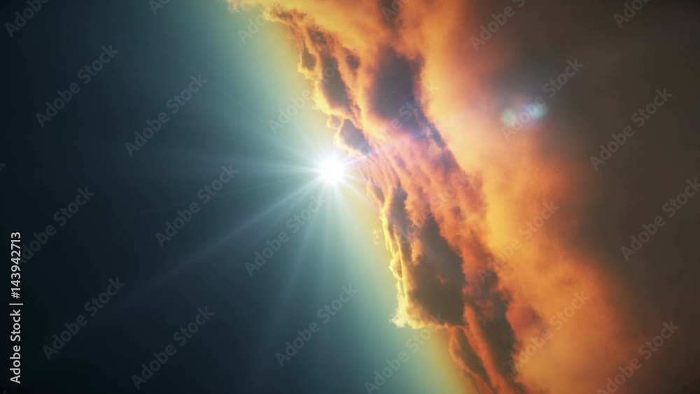 sunset fly in clouds 4k sunset fly in clouds 4k
