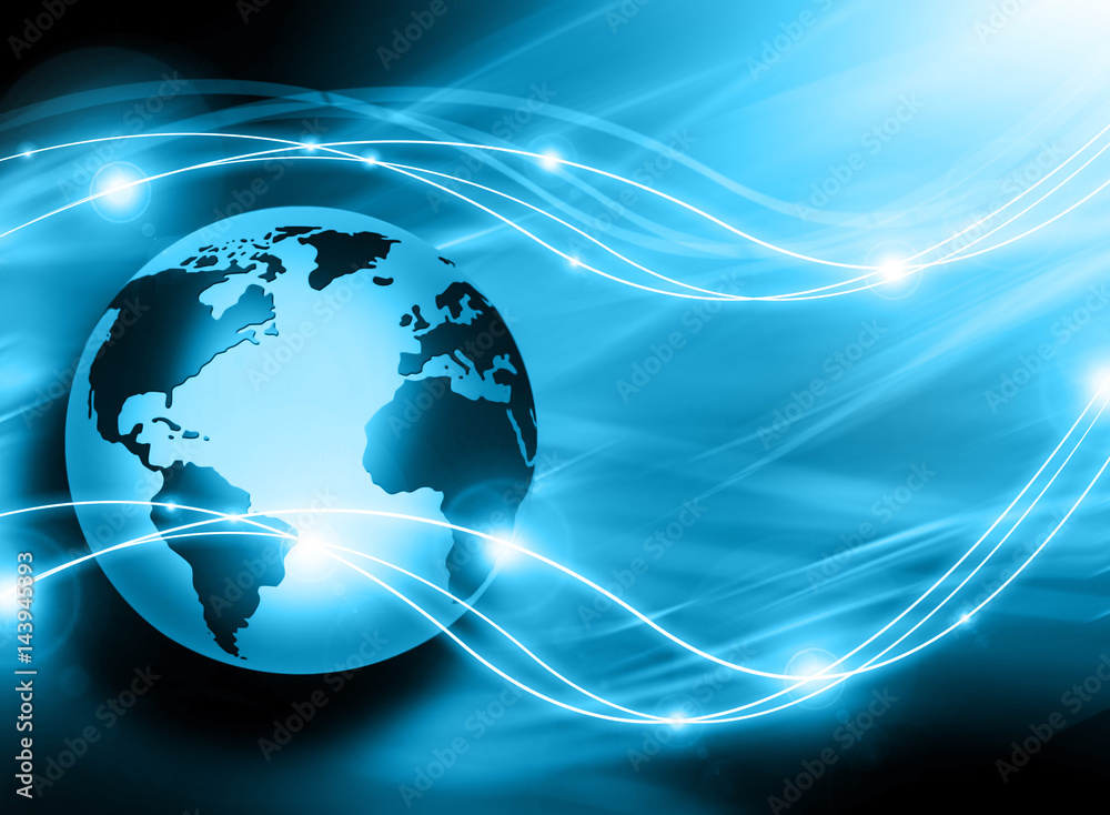 Best Internet Concept of global business. Globe, glowing lines on technological background. Wi-Fi, rays, symbols Internet, 3D illustration Best Internet Concept of global business. Globe, glowing lines on technological background. Wi-Fi, rays, symbols Internet, 3D illustration