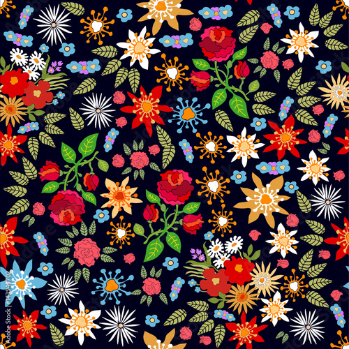 Vintage spring roses.