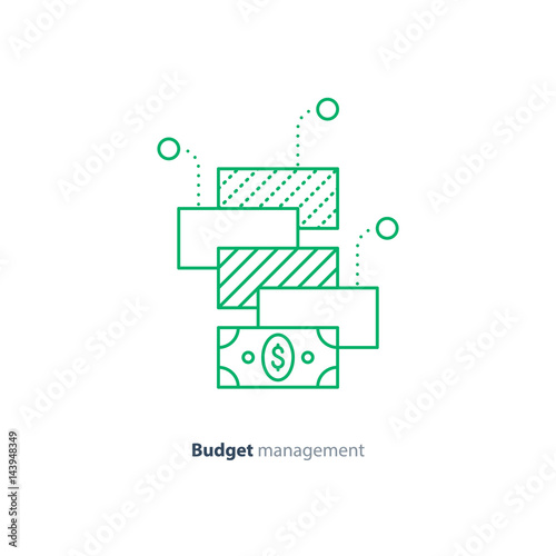 Investment plan, financial structure, saving money, consolidation and diversification