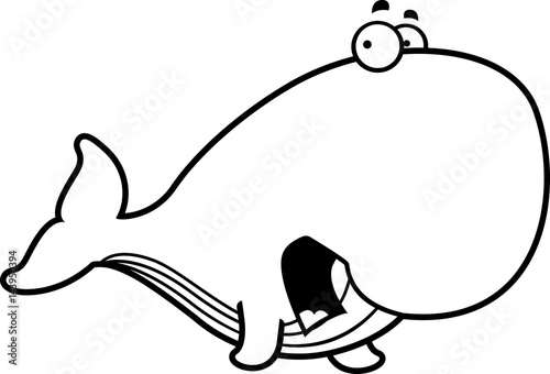Scared Cartoon Whale