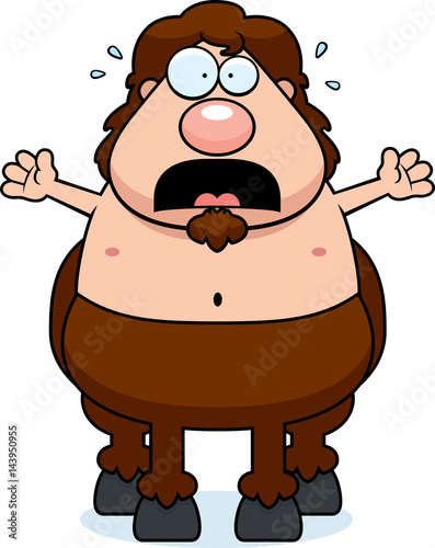 Scared Cartoon Centaur