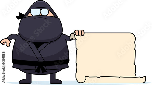 Cartoon Ninja Sign