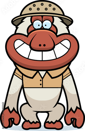 Cartoon Macaque Safari