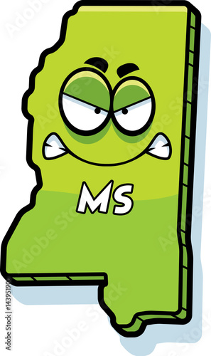 Cartoon Angry Mississippi
