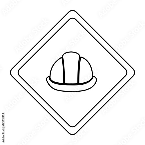 construction helmet isolated icon