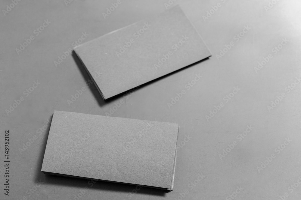 Blank business card mock up Blank business card mock up