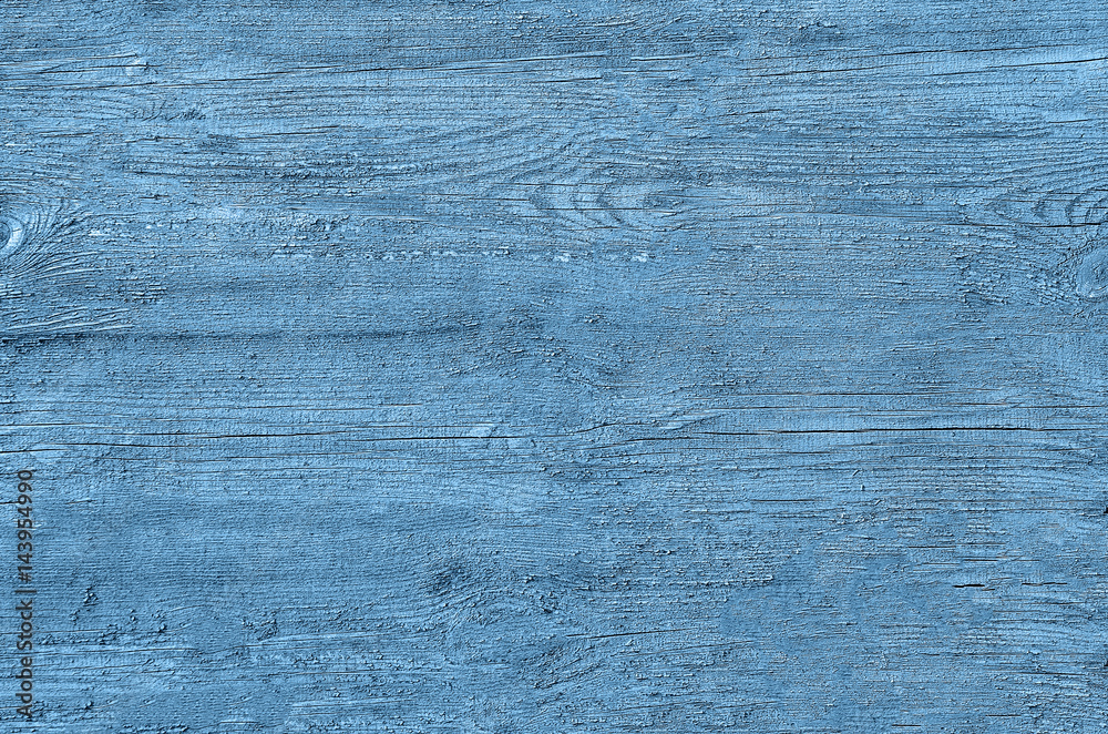 Fototapeta premium abstract bright blue painted wood background pattern texture