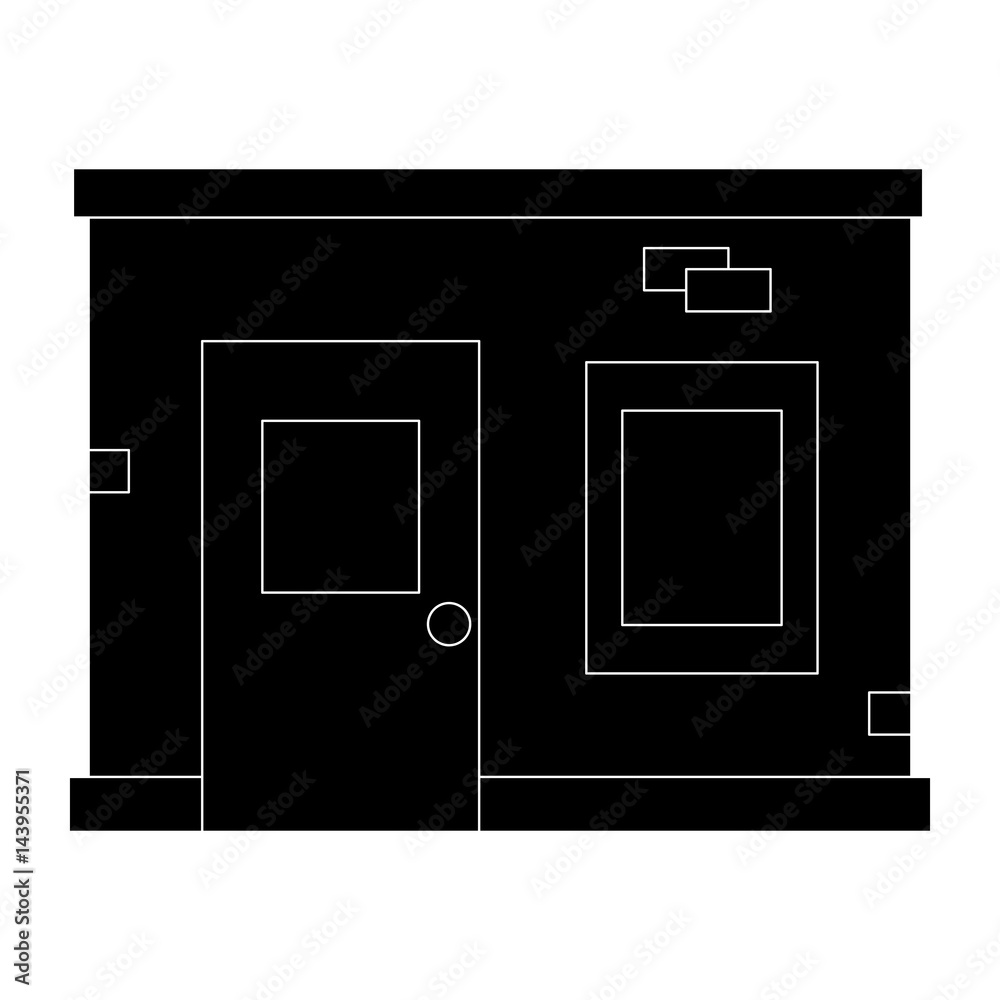 store building front isolated icon store building front isolated icon