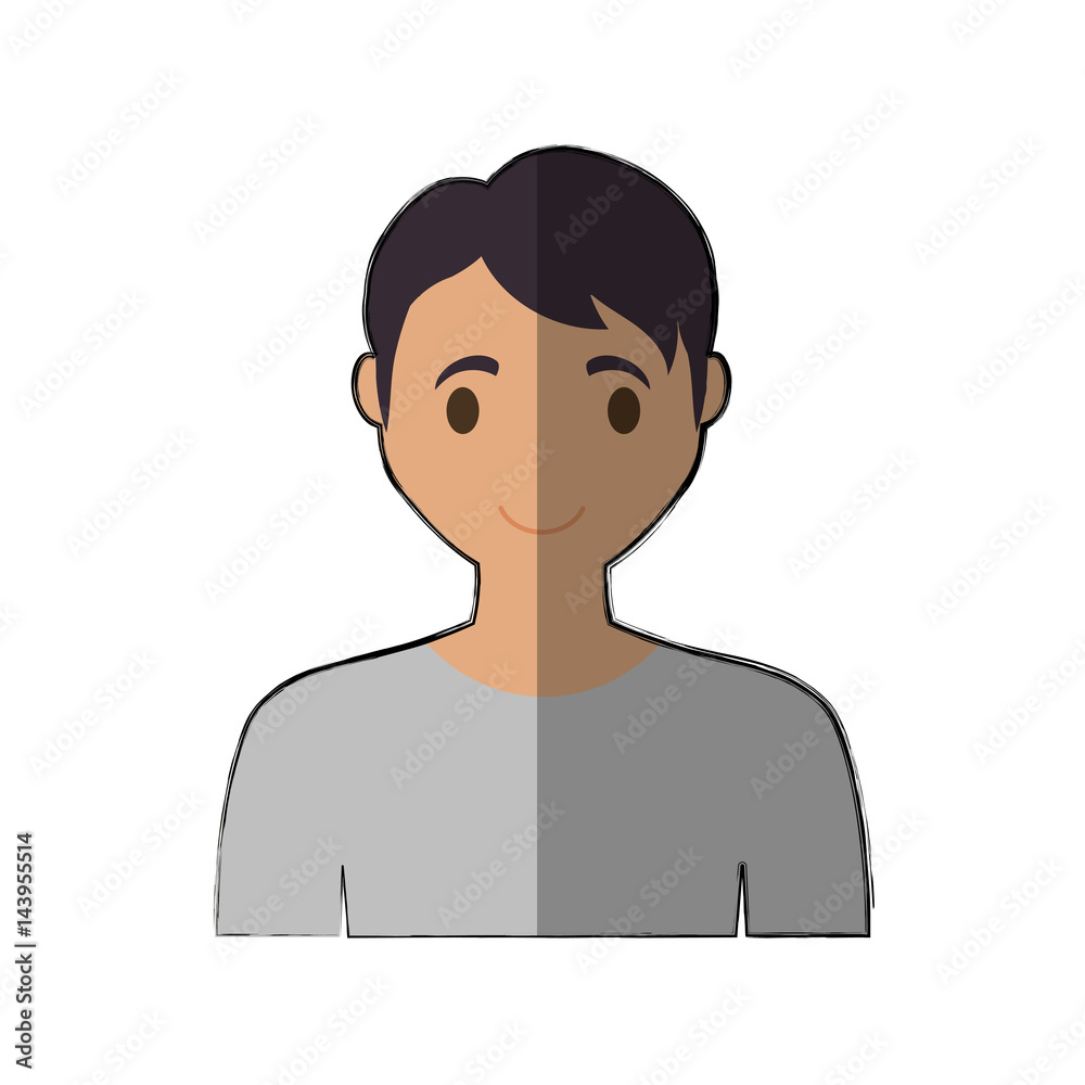 happy man cartoon icon over white background. colorful design. vector illustration happy man cartoon icon over white background. colorful design. vector illustration