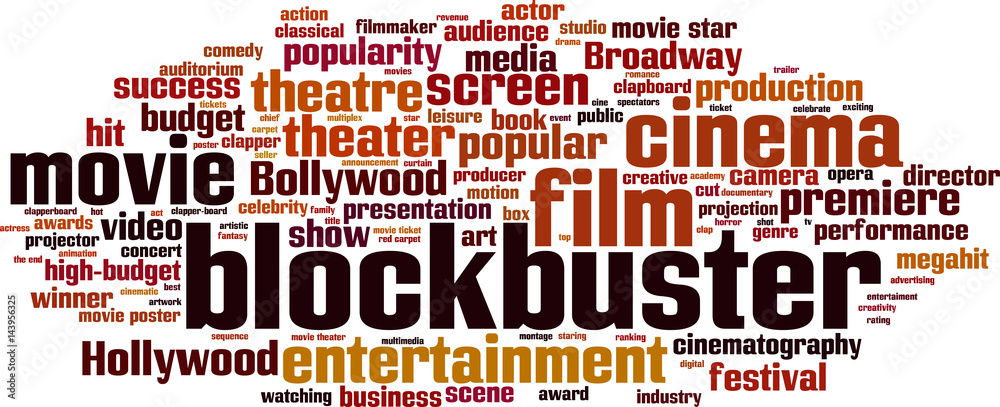 Blockbuster word cloud Blockbuster word cloud