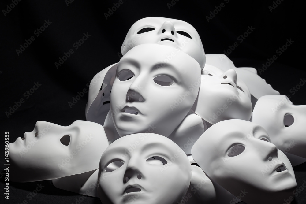 White masks Stock Photo