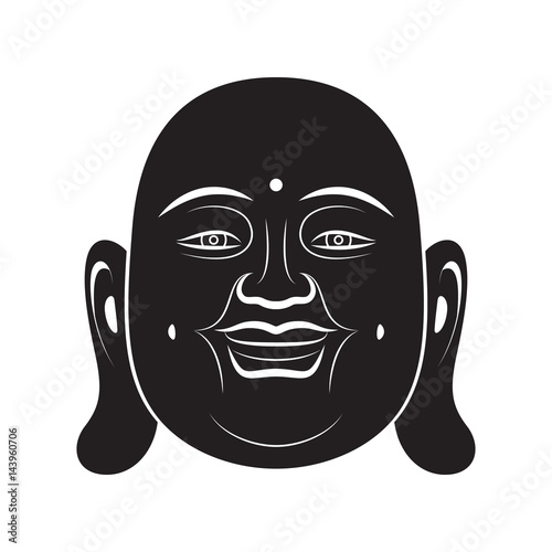 Laughing Buddha On White Background