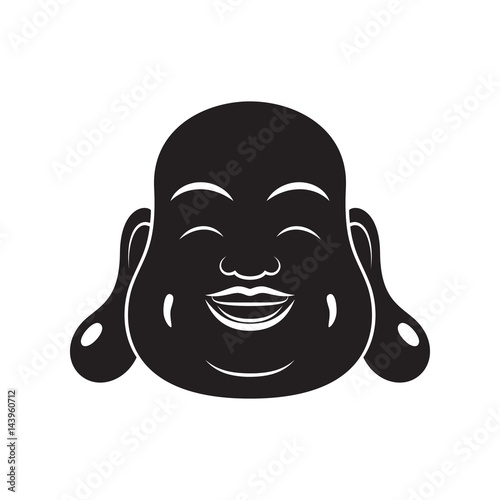 Bodhisattva Face On White Background