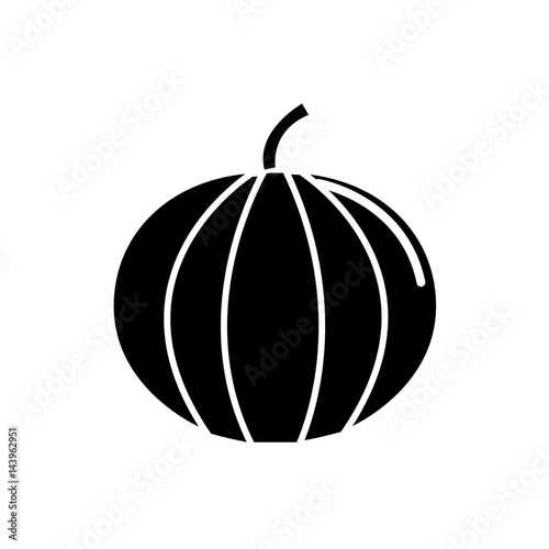black contour health pumpkin veetable icon photo