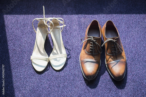 wedding shoe and wedding decoration