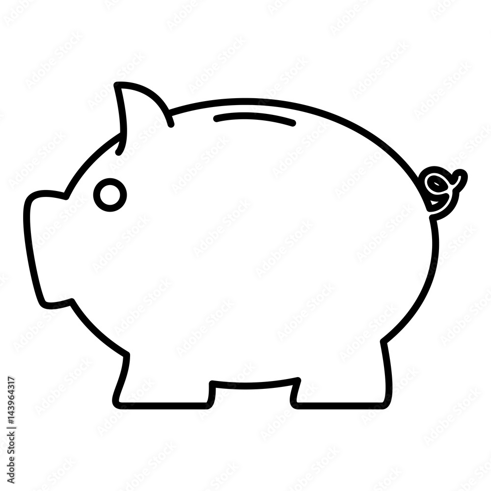 piggy savings isolated icon piggy savings isolated icon