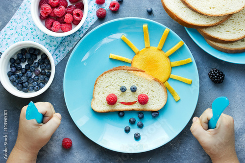 Creative idea for kid breakfast