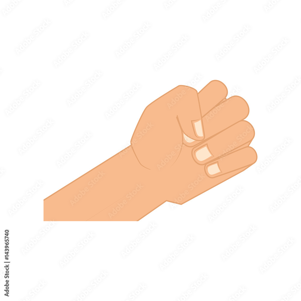 hand human fist isolated icon hand human fist isolated icon