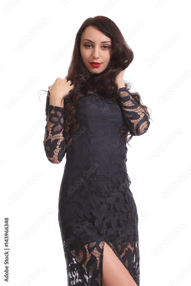 Beautiful woman in a sexy dress Beautiful woman in a sexy dress
