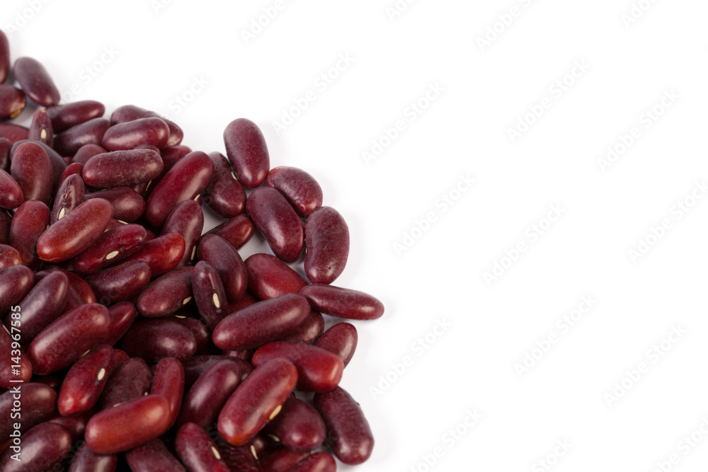 Red bean isolated on white background Red bean isolated on white background