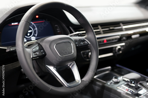 Interior of luxurious sport car © zorandim75