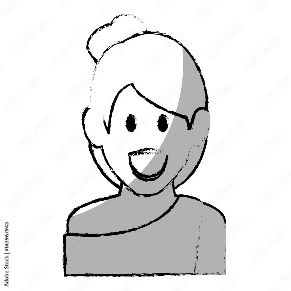 young woman avatar character vector illustration design young woman avatar character vector illustration design