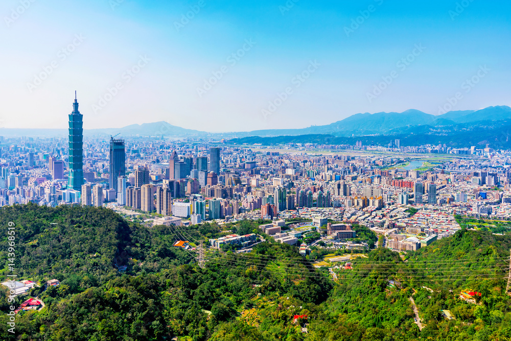 View of Taipei city