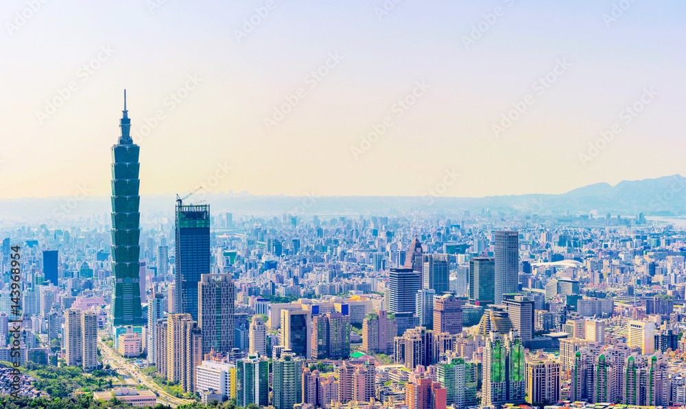 Obraz premium Panorama of Taipei