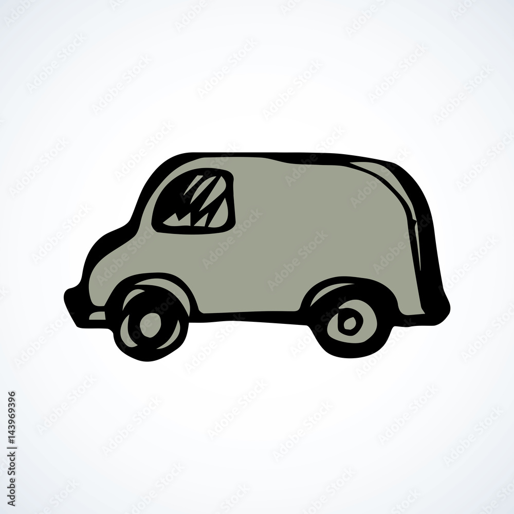 Truck. Vector drawing