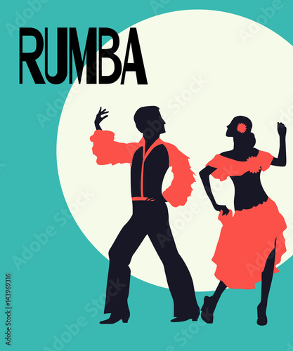 Rumba dancers card