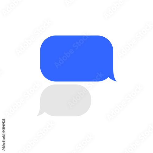 Message Service Flat Bubbles Icon Set