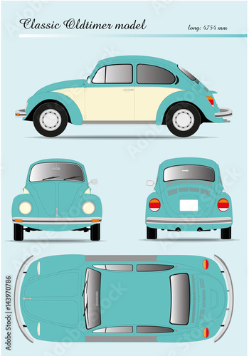 classic two tone striping on old timer