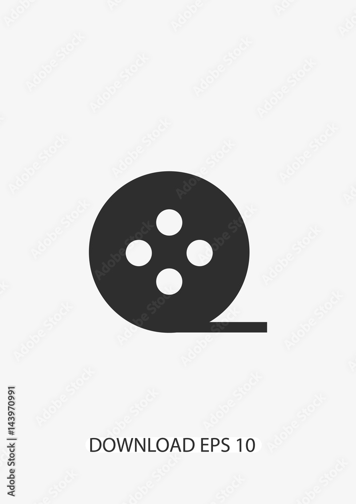 Fototapeta premium Film icon, Vector