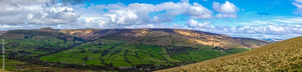 Panorama of Hope Valley, Derbyshire, UK Panorama of Hope Valley, Derbyshire, UK