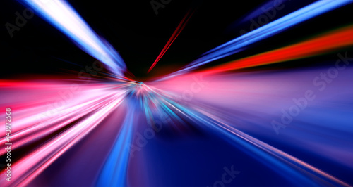Abstract image of blurred traffic lights useful as background