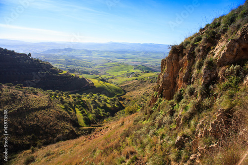 View of sicilian countryside