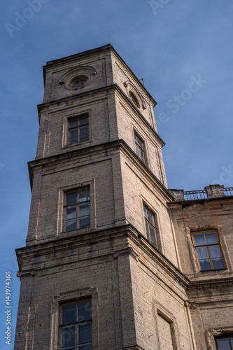 Gatchina Palace. Watch tower. Russia.