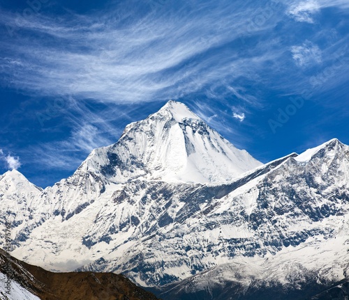 Mount Dhaulagiri, view from Thorung La pass © Daniel Prudek