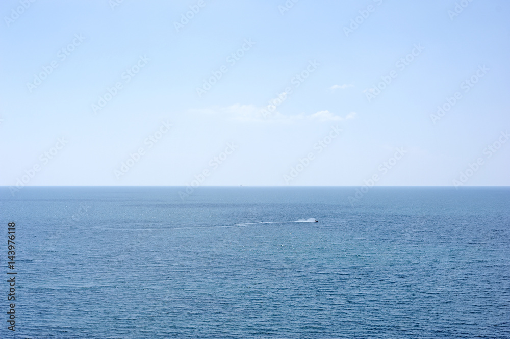 Water bike aerial view