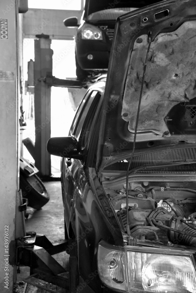 garage of mechanic garage of mechanic