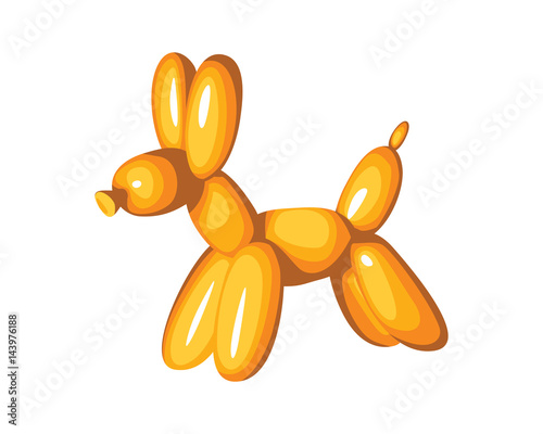 Naklejka Balonowy pies nadmuchiwany kształt imprezy zabawny zabawny wystrój zabawek
