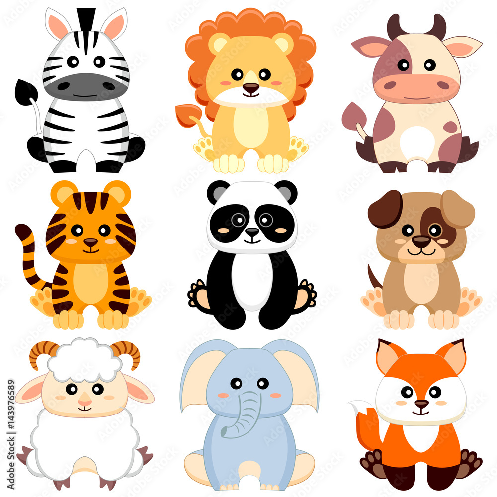 cute animated baby animals
