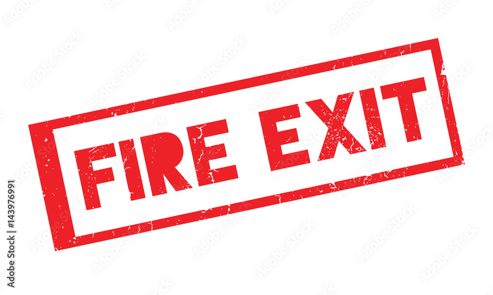 Fire Exit rubber stamp. Grunge design with dust scratches. Effects can be easily removed for a clean, crisp look. Color is easily changed. Fire Exit rubber stamp. Grunge design with dust scratches. Effects can be easily removed for a clean, crisp look. Color is easily changed.
