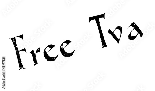 Free Tva rubber stamp. Grunge design with dust scratches. Effects can be easily removed for a clean, crisp look. Color is easily changed.