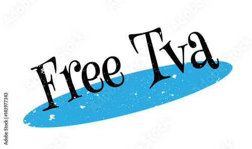 Free Tva rubber stamp. Grunge design with dust scratches. Effects can be easily removed for a clean, crisp look. Color is easily changed.