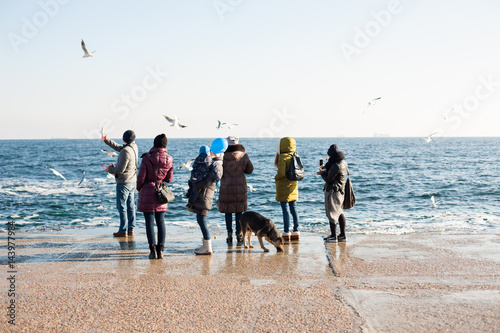 Picturesque panorama of the Black Sea photo