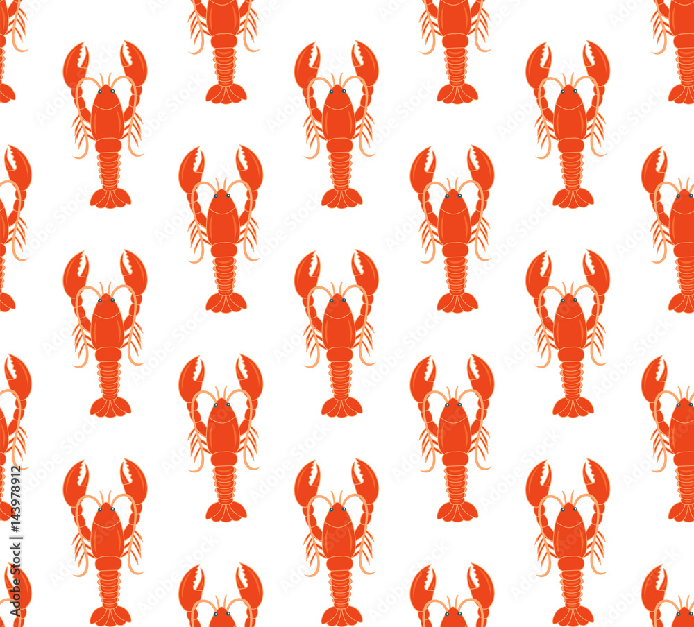 Fototapeta premium lobster pattern