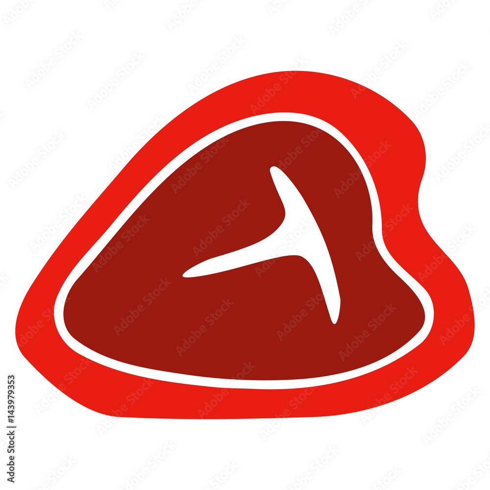 T-Bone Beef Steak flat raster pictograph. An isolated illustration on a white background. T-Bone Beef Steak flat raster pictograph. An isolated illustration on a white background.